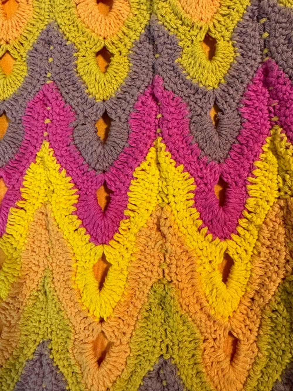Free People Colorful Crochet Mini Skirt - Picture 11 of 12